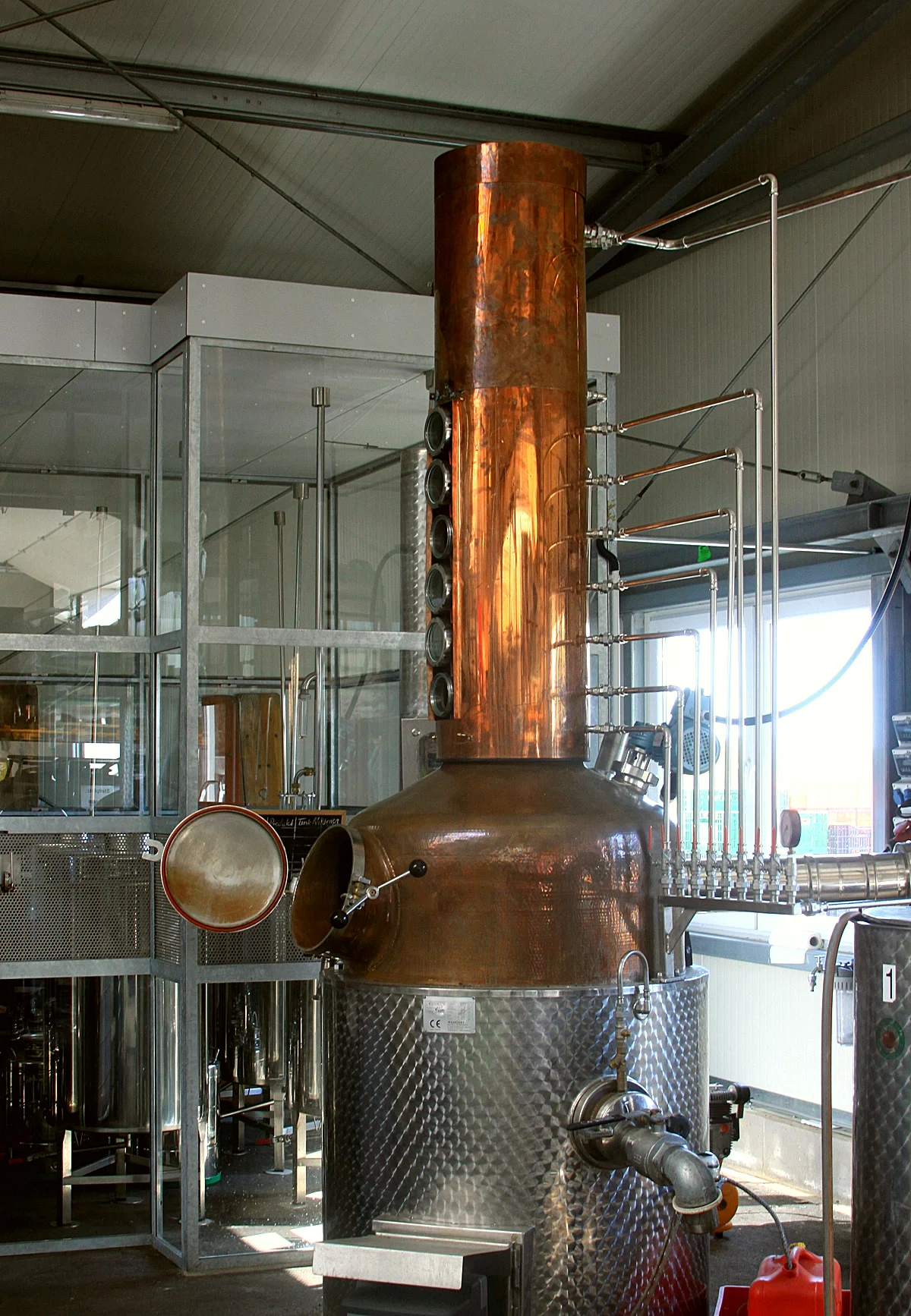 Kupferbrennblase in der Satower Brennerei